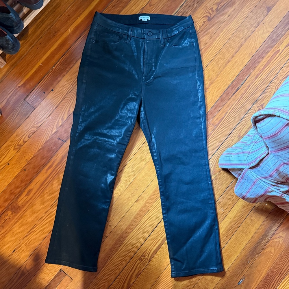 EUC black coated jeans